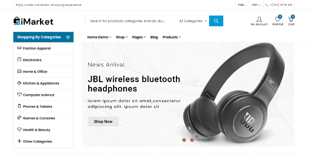 iMarket: Powerful Marketplace WooCommerce Template