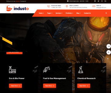 WordPress industrial theme