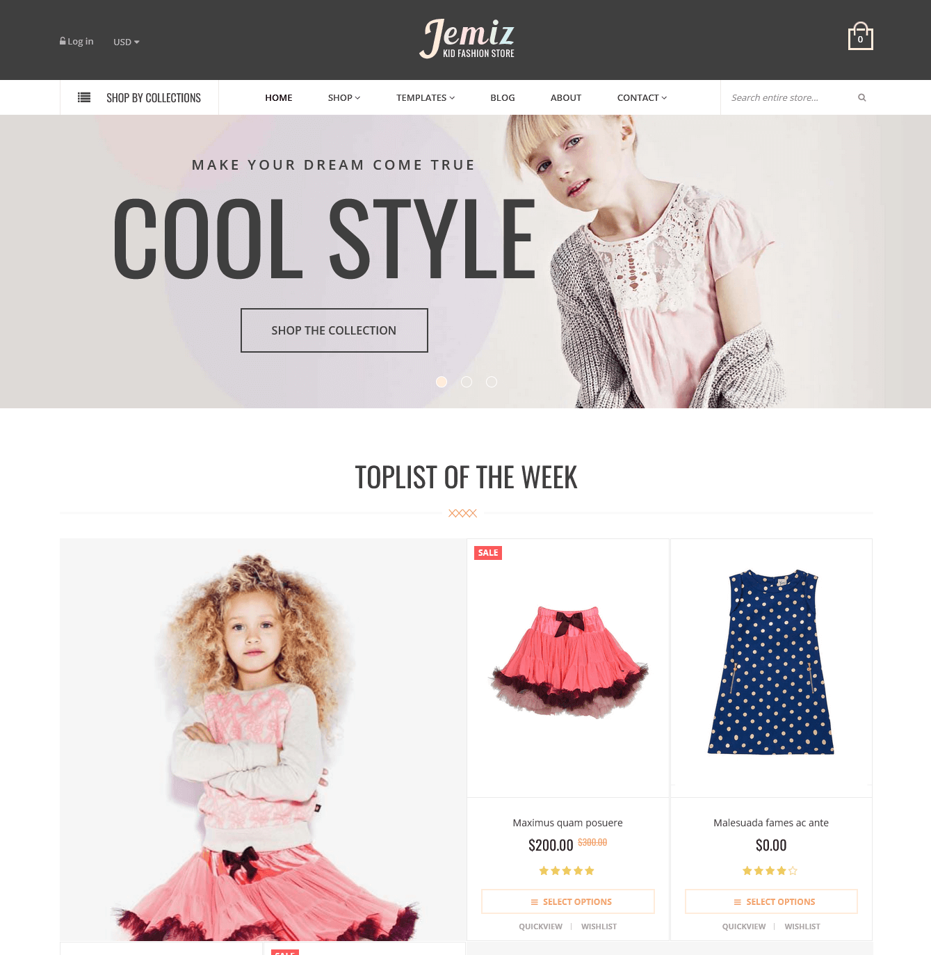 Jemiz: An Elegant Toy Store Template