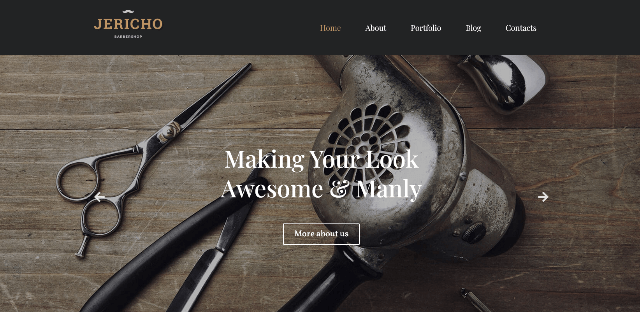Jericho: An Elite Barber Website Template