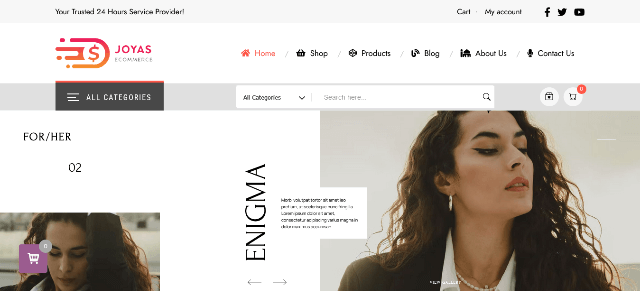 Joyas: A Minimal Beauty Shop Web Design