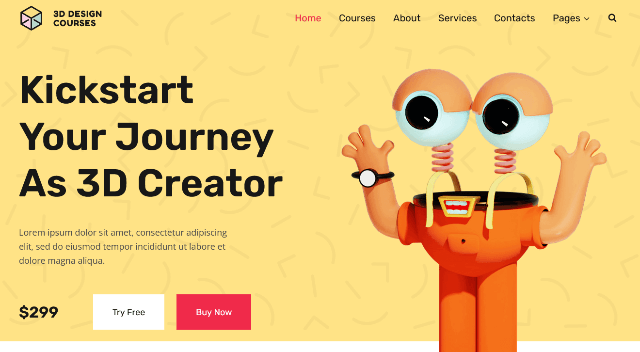 Kadence: A Fast-Loading Website Template