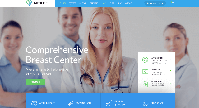 KALLYAS: a Multi-purpose Senior Care WP Template