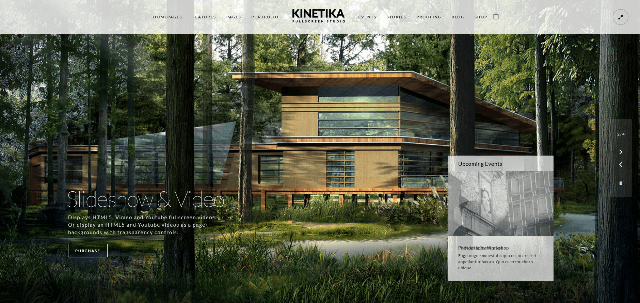 Kinetika: An Inspirational Photo Wall Site Template