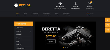 gun shop wordpress themes