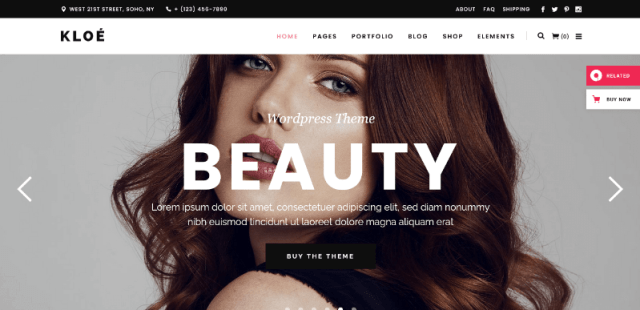 Kloe: an Cutting-edge Fashion Store WordPress Theme