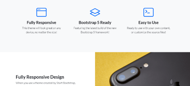 Landing Page By StartBootstrap