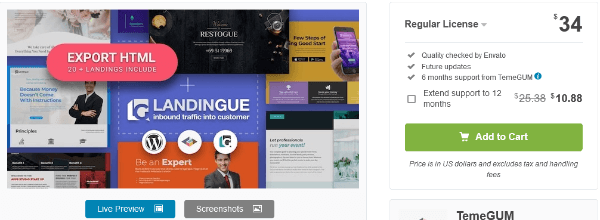 Landingue: A Functional  Funnel Landing Page Layout Plugin