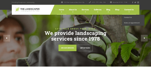 The Landscaper: An Extensive Garden Hub Template