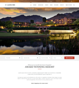 lake and ski resort wordpress themes