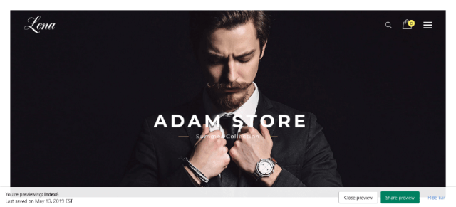 Lena Shopify templates
