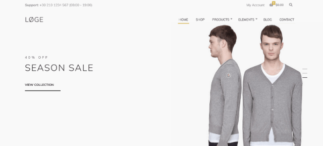 LØGE: a High-quality WordPress Theme