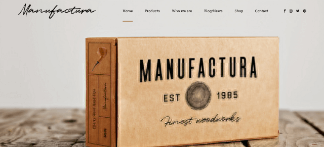 Manufactura: A Trending Master Craftsman Website Template