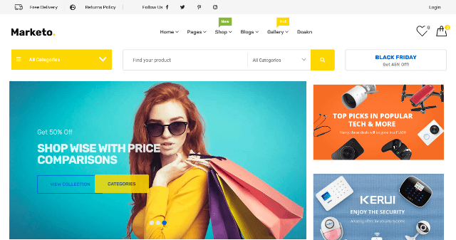 Marketo: Reliable Online Store WordPress Theme