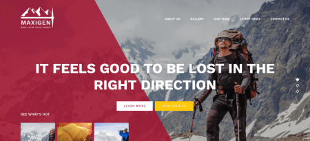 hiking WordPress themes