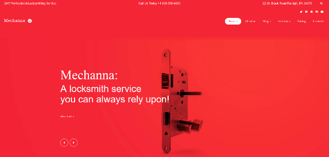 Mechanna: a Minimal Locksmith Site Template