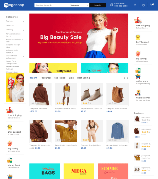 MegaShop By TemplateTrip