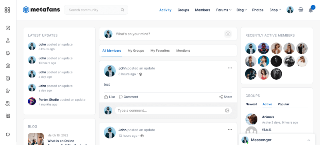 MetaFans: A Optimal Gaming Community Website Template