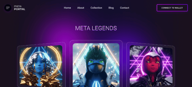 MetaPortal a bootstrap landing page template