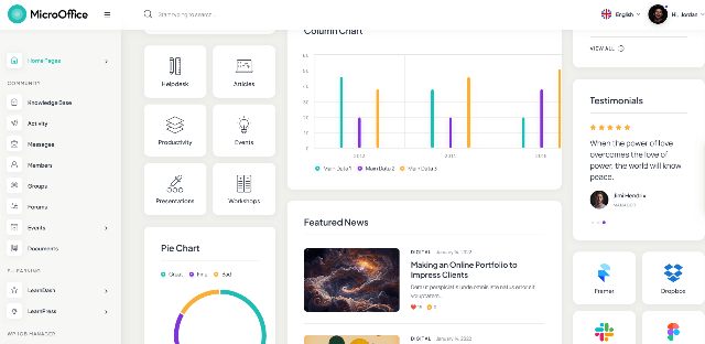 Micro Office: A Professional Private Communication Platform Template