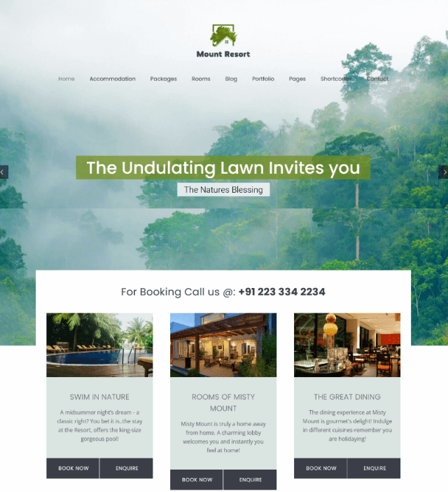 Mount Resort By Designthemes