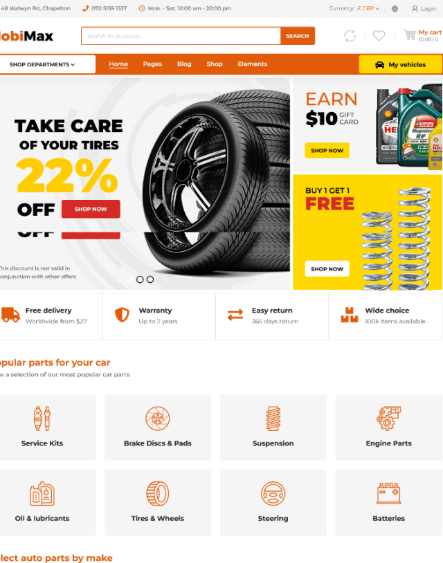 Mobimax: Elevate Your Car Garage with a Sophisticated WordPress Theme