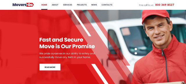 MoversGo: A Stylish Paper Packaging WordPress Theme