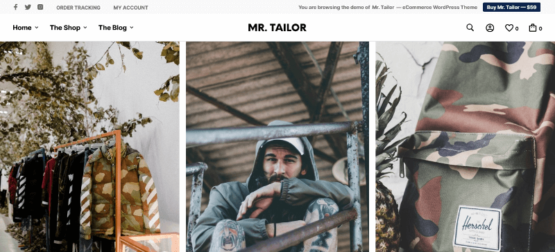 Mr. Tailor: Premier Tailor WP Template