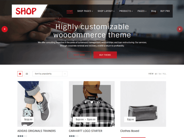 Preview screenshots of Multipurpose Shop
