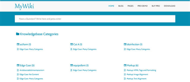 Free WordPress wiki theme