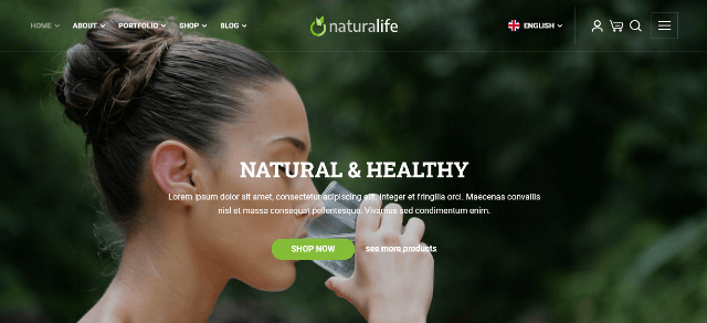 NaturaLife: A Bold Nature-inspired Website Template