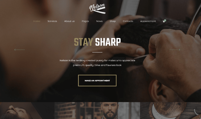 Nelson: A Useful Salon WP Template