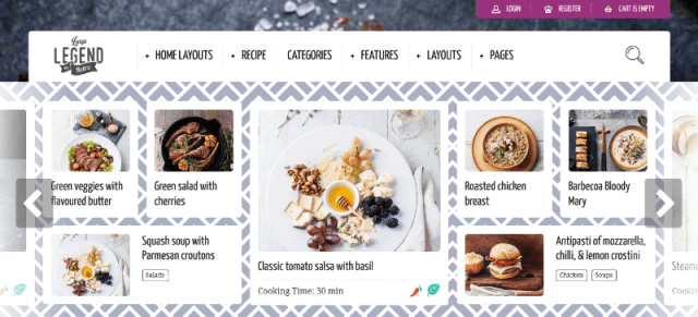 Neptune a food WordPress theme