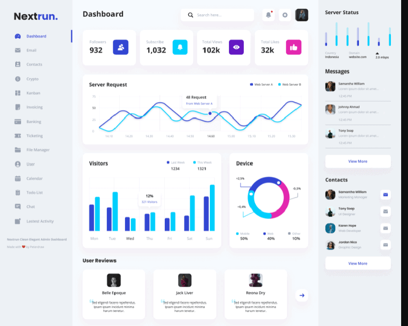 Nextrun: An Awesome UI Design