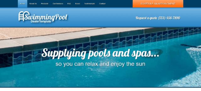 Swimming Pool WordPress Theme ( Nexus  )
