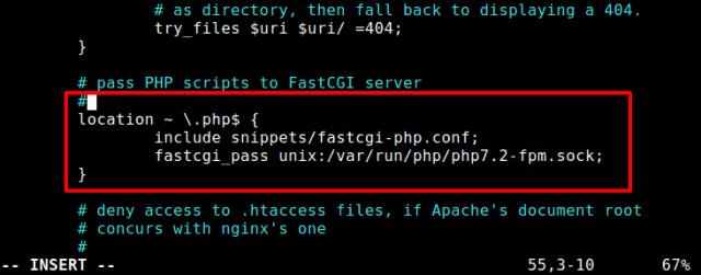 nginx server block