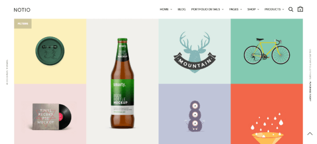 Notio: An Eye-Catching Video Catalog Template