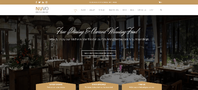 NUVO: An Ultimate Restaurant Website Template