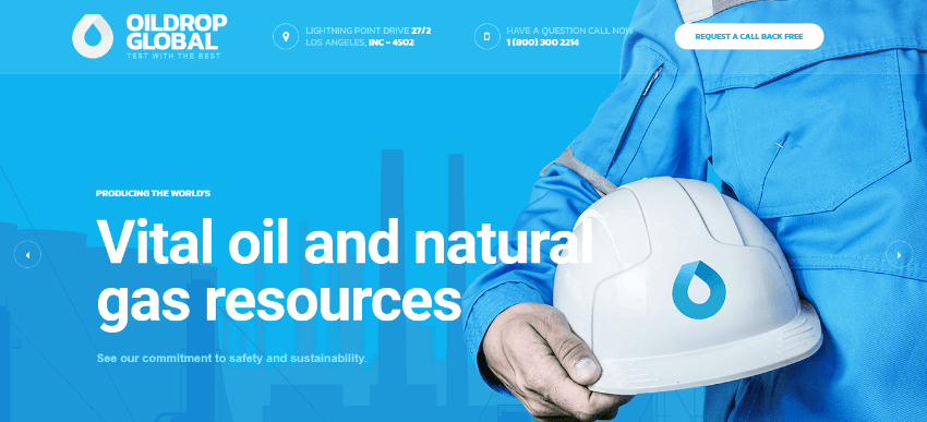 OilDrop: A Sophisticated Fuel Industry Theme