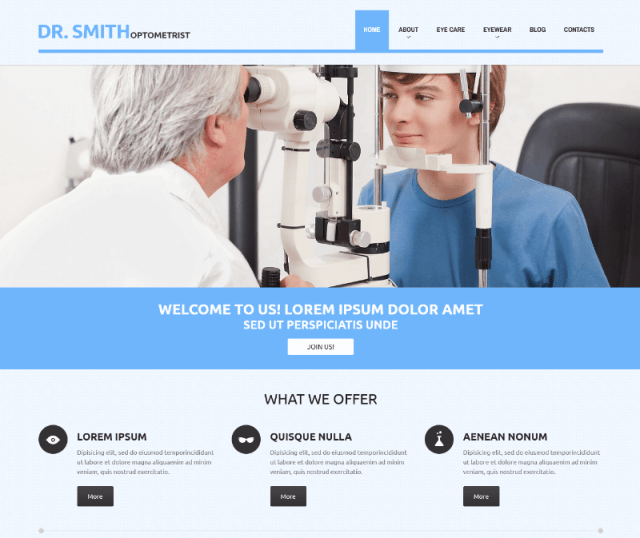 Optometrist's By Pavothemes
