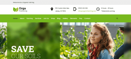 organic farming wordpress themes