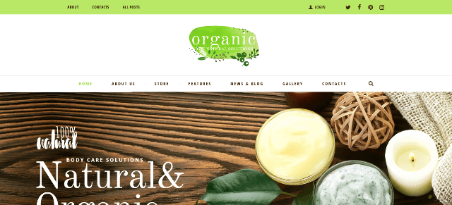 Organic Beauty Clinic Website Template
