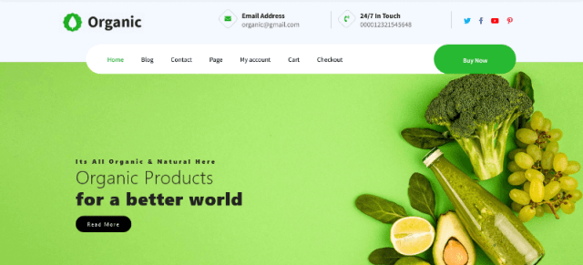 Organic Farm butcher wordpress theme