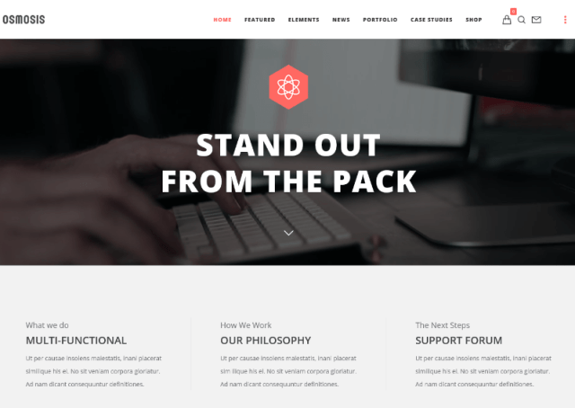 Osmosis: Remarkable Video Header WordPress Template