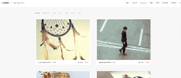 Oyster: A Classic Exhibition WordPress Theme