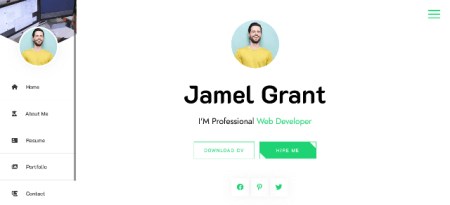 side menu WordPress themes
