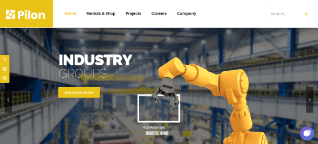 Pilon a Equipment website Template