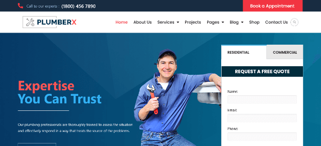 Plumbersx: The Ultimate Plumbing Service Theme