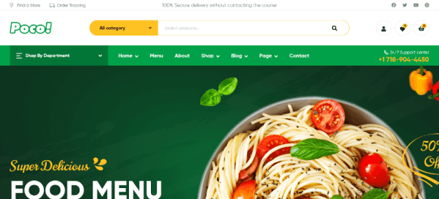 Poco a WordPress food theme