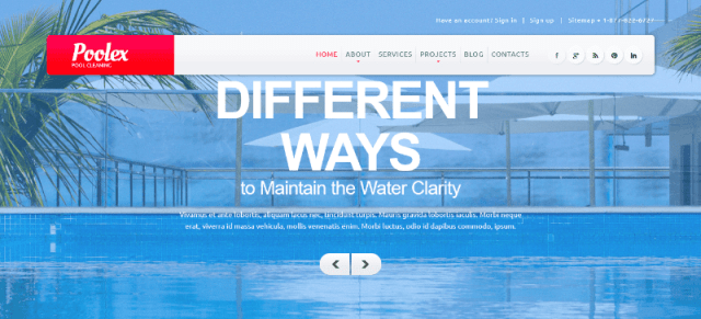 Poolex ( TemplateMonster ) WordPress 